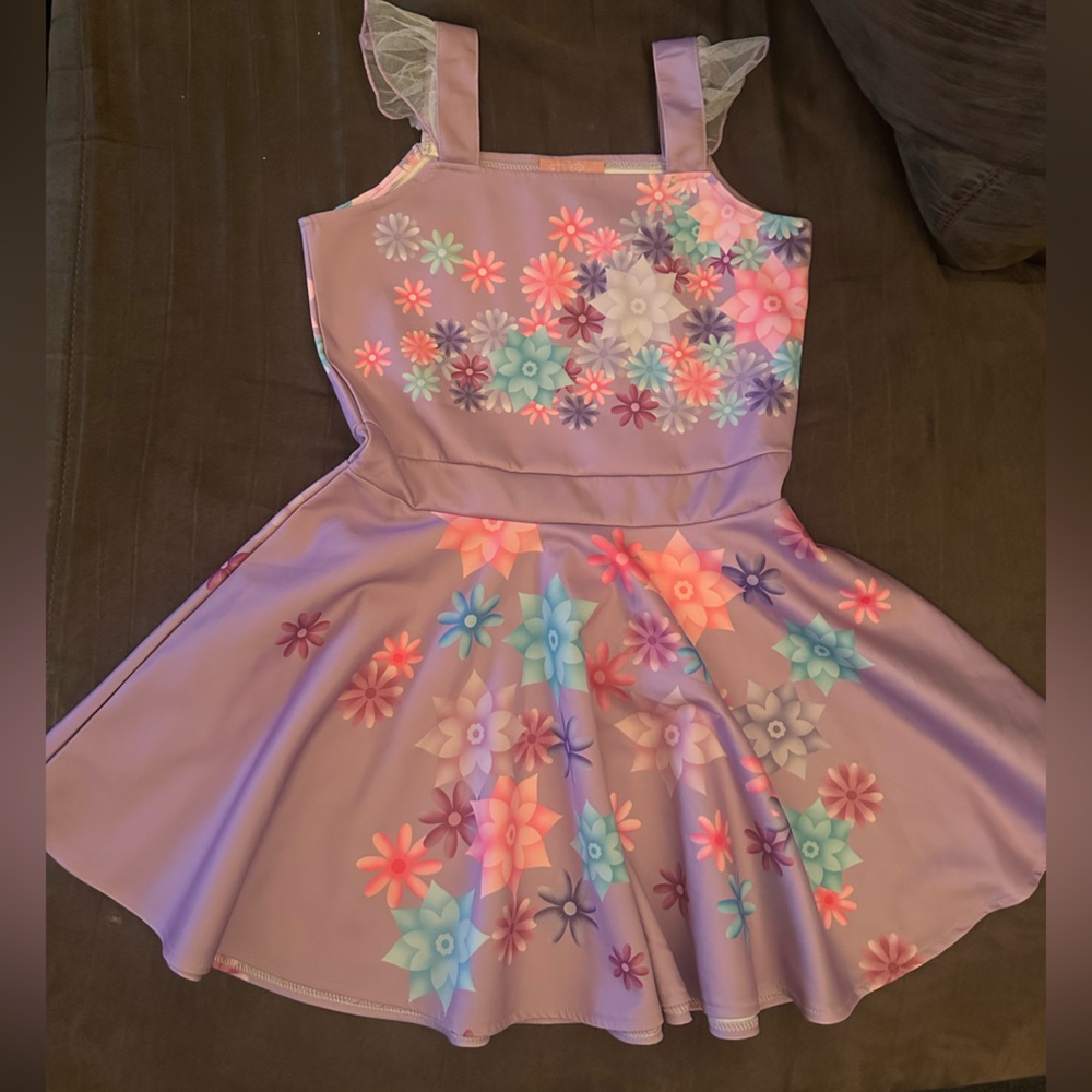 Purple Floral Easter Tank Dress